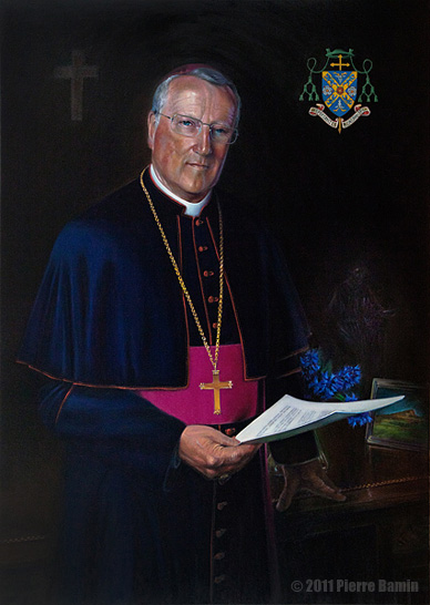 Oil Painting of The Right Reverend Terence Patrick Drainey Bishop of Middleborough