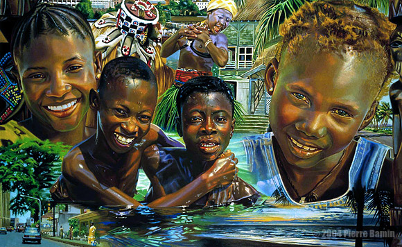 Acrylic Painting of Sierra Leone